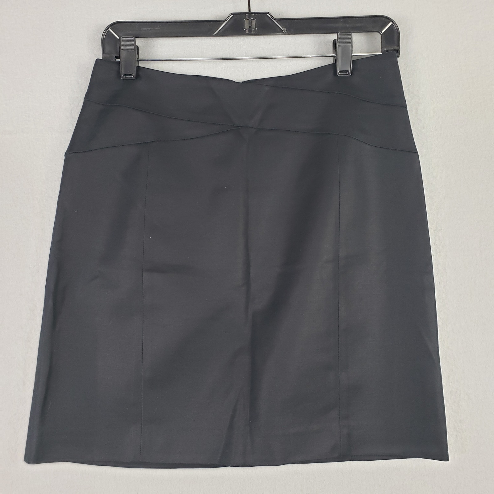 Banana Republic Women's Size 4 Petite Stretch Pencil Skirt Black Office Classic